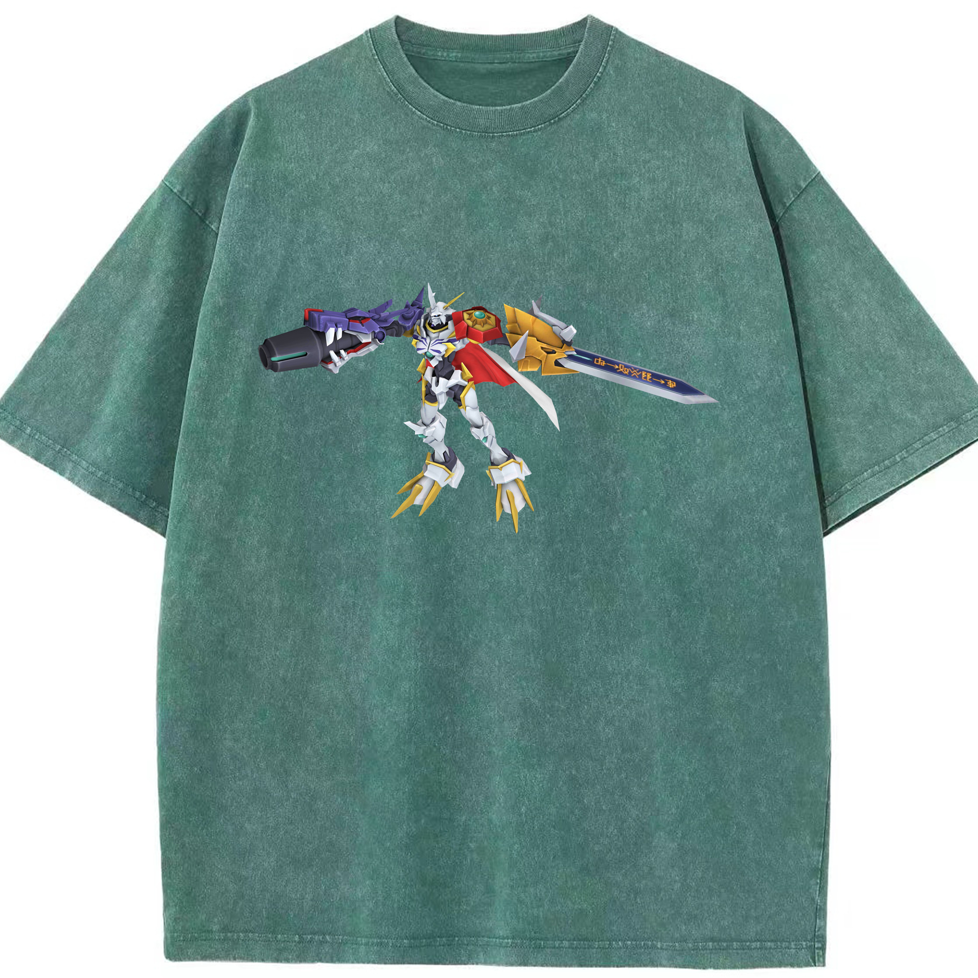 （画像用） Digimon デジタルモンスター/デジモン 綿100% ヴィンテージ風 半袖Tシャツ（フロントプリント）